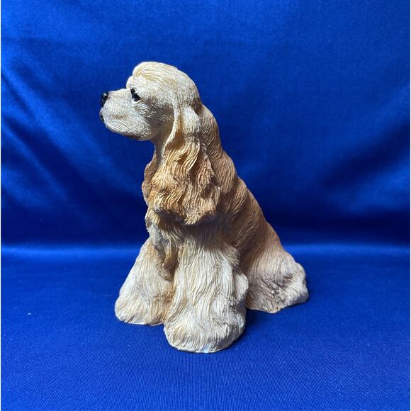 Encore Living Stone Fawn Cocker Spaniel Realistic Figurine - Picture 5 of 8